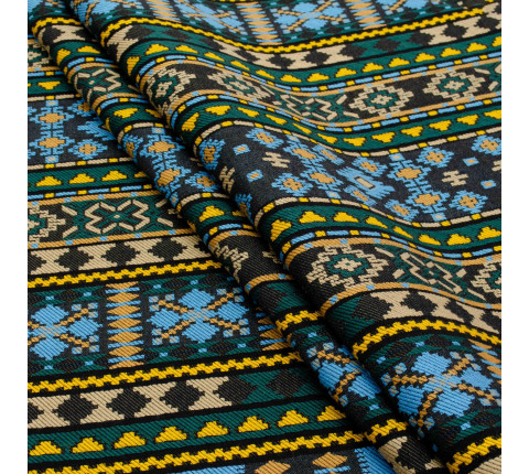 Ethno-jacquard decorative Ustina-2 TDK-Zh-224-A 1/7, linear meter.