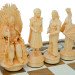 Carved chess 3 in 1 "Game of Thrones". 50x50 cm. Mosaic