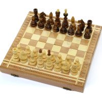 Chess, checkers, backgammon, 29x29 cm