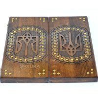 Backgammon "Trident of Ukraine" 55 cm