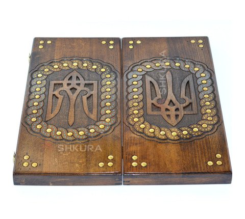 Backgammon "Trident of Ukraine" 55 cm