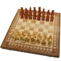 Подарункові Шахи + Нарди "Єгипет". 50х50 см. Ручна робота