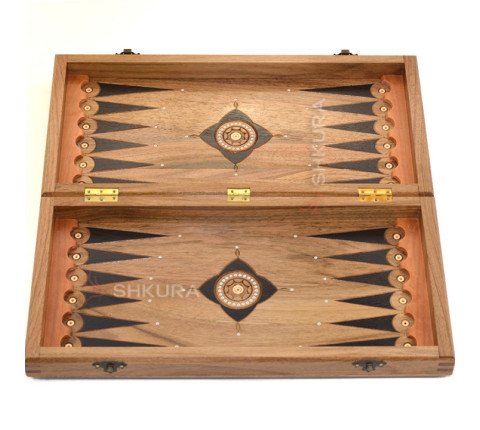 Backgammon + Checkers, 36x36 cm