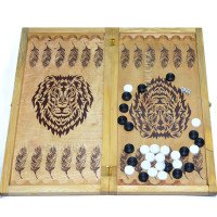 Backgammon, checkers "Lion"