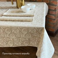 Тканина для скатертин Камелія ТДК-Ж-185-1 2/200 беж, пог.м.