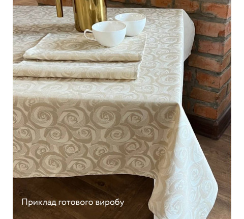 Тканина для скатертин Камелія ТДК-Ж-185-1 2/200 беж, пог.м.