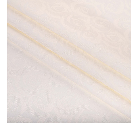 Fabric for tablecloths Camellia TDK-ZH-185-1 2/78 milk cream, linear meter.