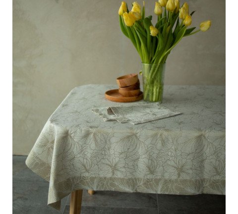 Tablecloth fabric Melisa TDK-Z-189-1 1/91 cedar, per meter.