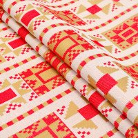 Jacquard for home decor Checkerboard 1209-24 1/1, per linear meter.