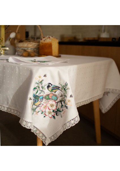 Easter tablecloth with embroidery
