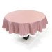 Round pink tablecloth