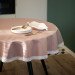 Round pink tablecloth
