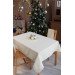 Tablecloth "Golden Flowers" milk-colored