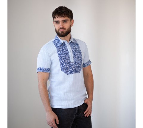 Men's embroidered shirt "Dniprovskaya Khvilya"