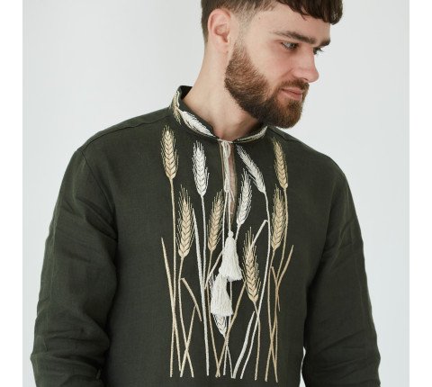 Men's embroidered shirt "Wheat Field"