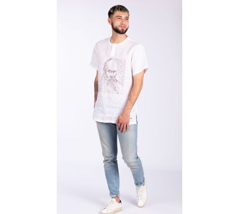 Men's shirt "Taras Shevchenko" brown
