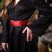 Women's dress with embroidery "Night Rose"