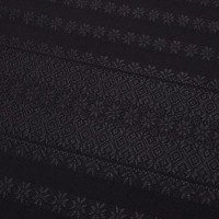Black ethnic fabric with black ornament Dusk TDK-148-B 1/1, linear meter.