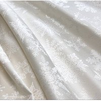 Tablecloth fabric Christmas Eve-snowflakes milk TDK-ZH-184-2 3/1, linear meter.