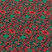 Ethno-jacquard on a red-green patterned cloth Solokha TDK-J-223 1/5, per linear meter.