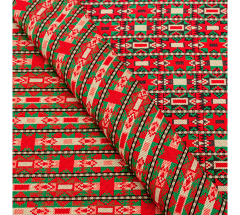 Ethno-jacquard on the Solokh TDK-ZH-223 1/4, per meter.