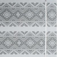 Tablecloth fabric Arabesque TDK-Z-207-1 2/227 charcoal gray, per meter.