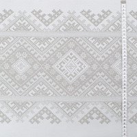 Tablecloth fabric Arabesque TDK-ZH-207-1 2/234 silver-gray, per meter.