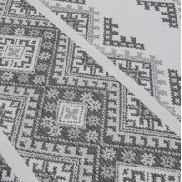 Tablecloth fabric Arabesque TDK-ZH-207-1 1/227 charcoal gray, per meter.