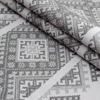 Тканина для скатертин Арабеска ТДК-Ж-207-1 1/227 вугільно-сірий, пог.м.