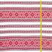 Ethno-jacquard fabric for tablecloths Red Ruta-2 TDK-J-212 1/1, linear meter.
