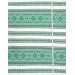 Ethno-jacquard fabric for tablecloths Red Ruta-2 TDK-ZH-212 1/5 green pattern, linear meter.
