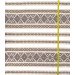 Ethno-jacquard fabric for tablecloths Red Ruta-2 TDK-J-212 1/4 beige ornament, running meter.