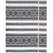 Ethno-jacquard fabric for tablecloths Red Ruta-2 TDK-J-212 1/8 black ornament, linear meter.