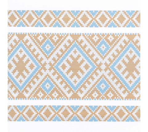 Ethno-jacquard fabric for tablecloths White Tysa TDK-J-218 1/2, linear meter.