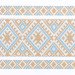 Ethno-jacquard fabric for tablecloths White Tysa TDK-J-218 1/2, linear meter.