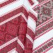 Ethno-jacquard fabric for tablecloths Red Ruta-2 TDK-Zh-212 1/3 red-maroon ornament, per meter.