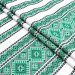 Ethno-jacquard fabric for tablecloths Red Ruta-2 TDK-ZH-212 1/5 green pattern, linear meter.