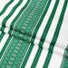 Tablecloth fabric with green ethnic ornament Violetta TDK-65 9/5, per meter.