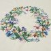 Embroidered round tablecloth