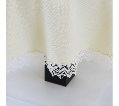 Embroidered round tablecloth