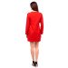 Embroidered wrap dress