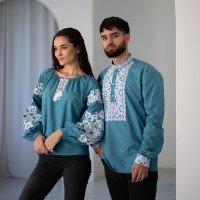 Вишиванка чоловіча "Синя"