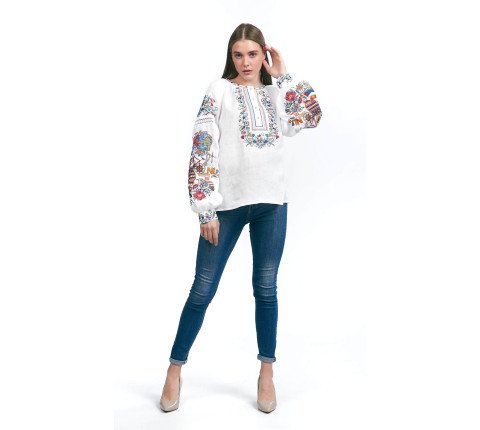 Women's embroidered shirt "White"