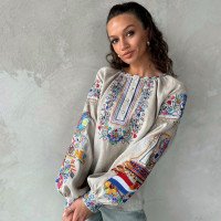Women's embroidered shirt "NL"