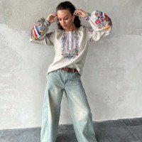 Women's embroidered shirt "NL"