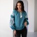Women's embroidered shirt "Blue Sky"