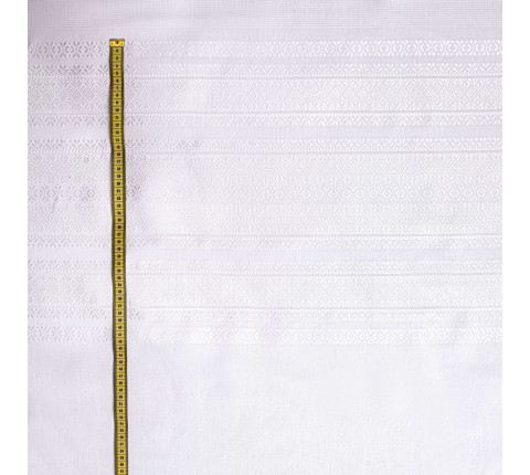 Fabric for ritual towel white ornament Star TDK-168 3/1, per meter.